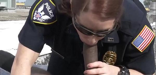 Bitch cop and huge tit milf fucked hard Peeping Tom on our Asses!